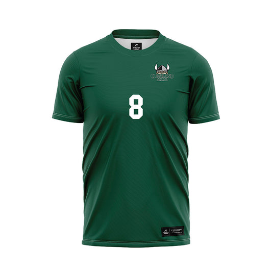 Cleveland State - NCAA Women's Soccer : Alicia Riberich - Green Soccer Jersey-0