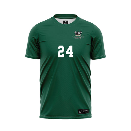 Cleveland State - NCAA Women's Soccer : Lauryn Hancock - Green Soccer Jersey-0