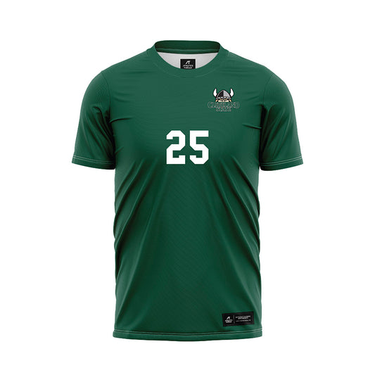 Cleveland State - NCAA Women's Soccer : Ruari Dever - Green Soccer Jersey-0
