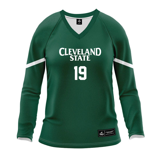 Cleveland State - NCAA Women's Volleyball : Izzy Gibbons - Green Volleyball Jersey-0