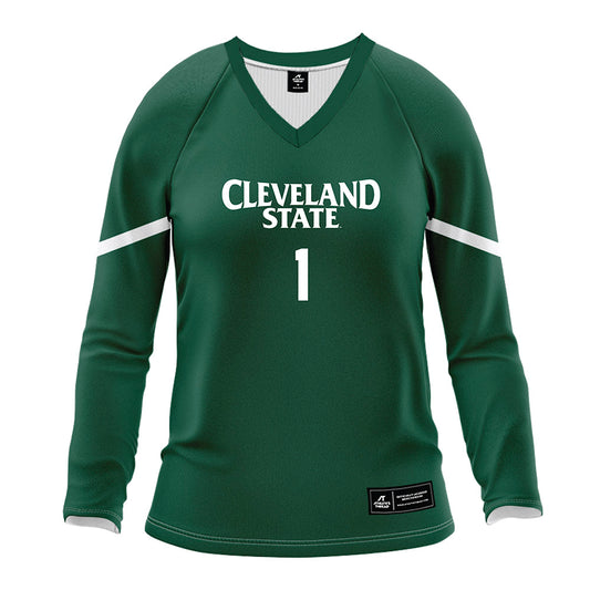 Cleveland State - NCAA Women's Volleyball : Laila Mossey - Green Volleyball Jersey-0