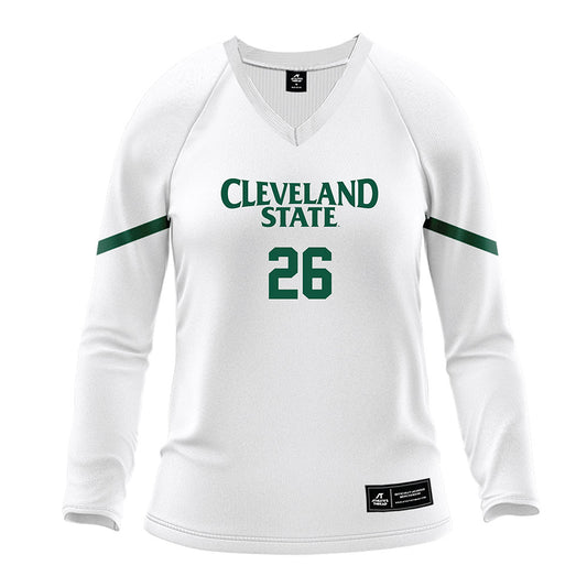 Cleveland State - NCAA Women's Volleyball : Sophie Butler - White Volleyball Jersey-0