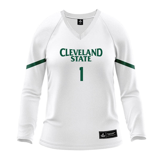 Cleveland State - NCAA Women's Volleyball : Laila Mossey - White Volleyball Jersey-0