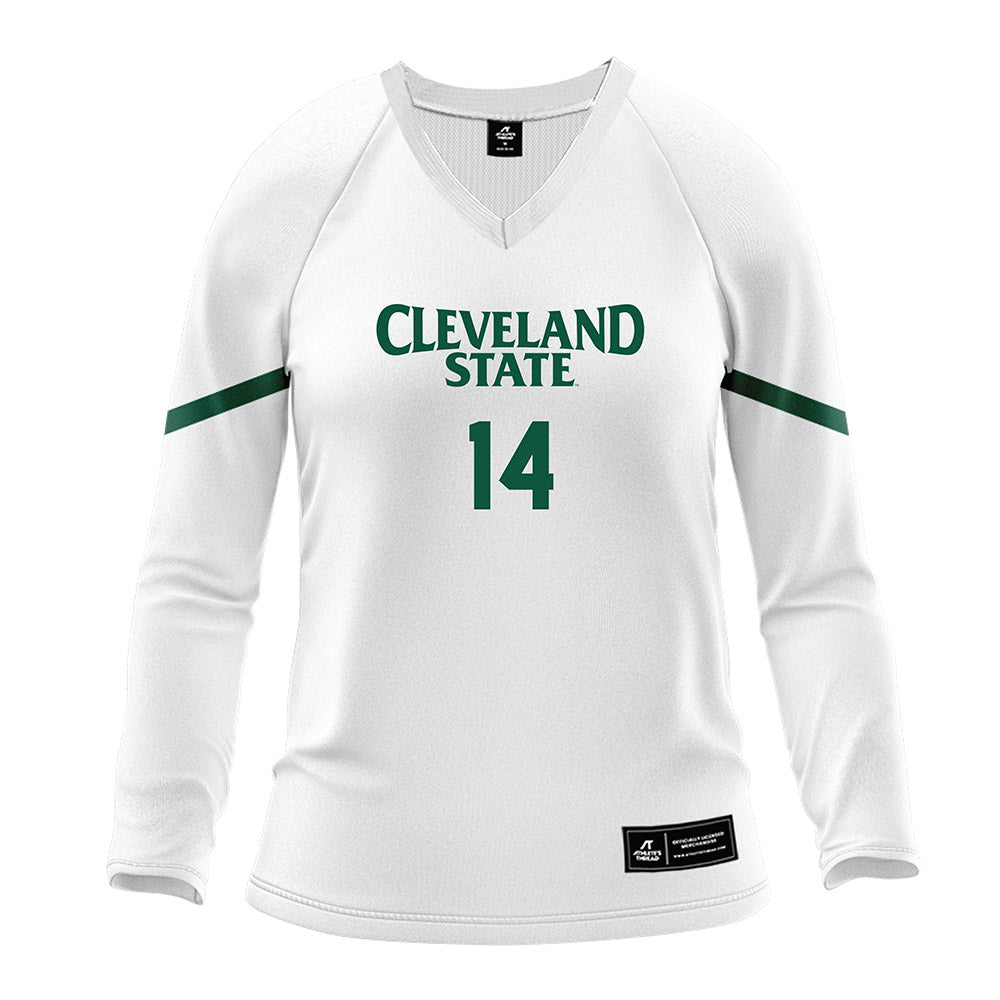 Cleveland State - NCAA Women's Volleyball : Reilly Wadden - White Volleyball Jersey-0