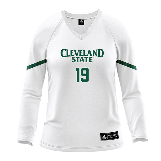 Cleveland State - NCAA Women's Volleyball : Izzy Gibbons - White Volleyball Jersey-0