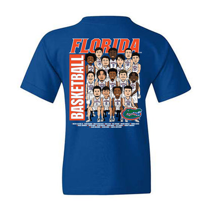 Florida - NCAA Men's Basketball : - Team Caricature Youth T-Shirt-1
