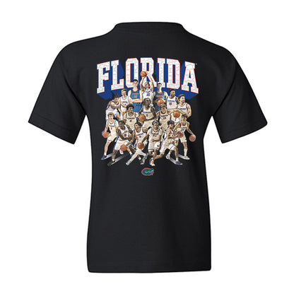 Florida - NCAA Men's Basketball : - Team Collage Youth T-Shirt-1