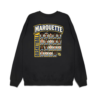 Marquette - NCAA Men's Basketball : - Team Caricature Premium Crewneck Sweatshirt-1