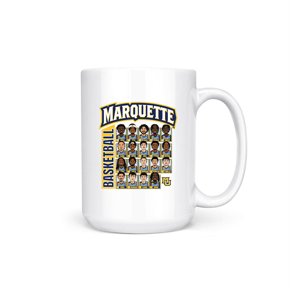 Marquette - NCAA Men's Basketball : - Team Caricature Coffee Mug-0