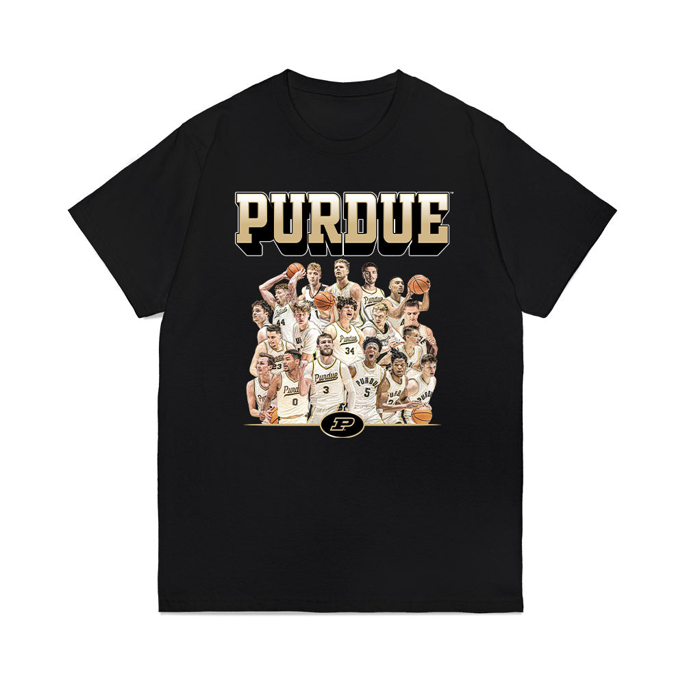 Purdue - NCAA Men's Basketball : - Team Collage Premium T-Shirt-0
