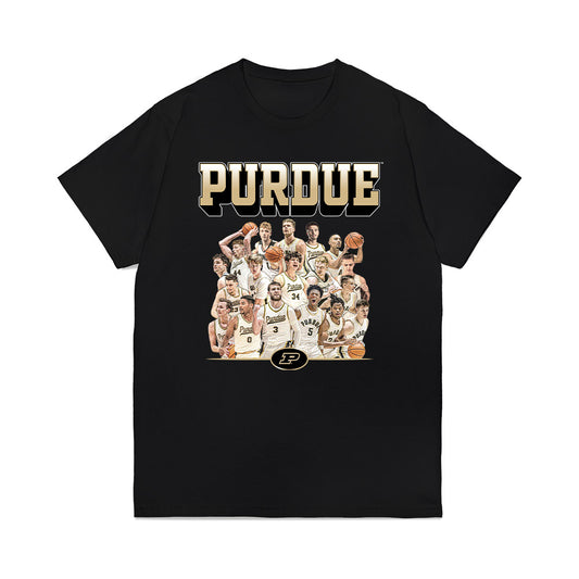 Purdue - NCAA Men's Basketball : - Team Collage Premium T-Shirt-0