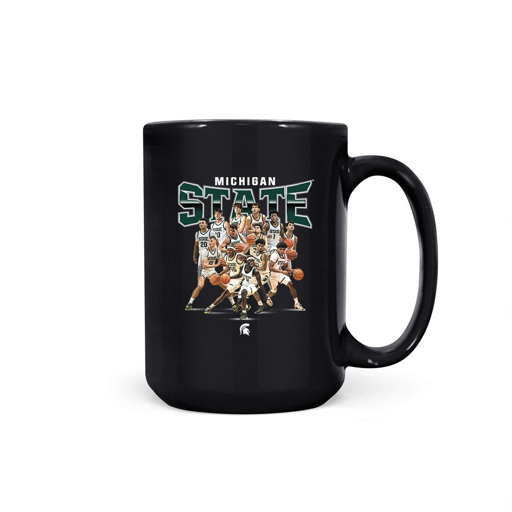 Michigan State - NCAA Men's Basketball : - Team Collage Coffee Mug-0