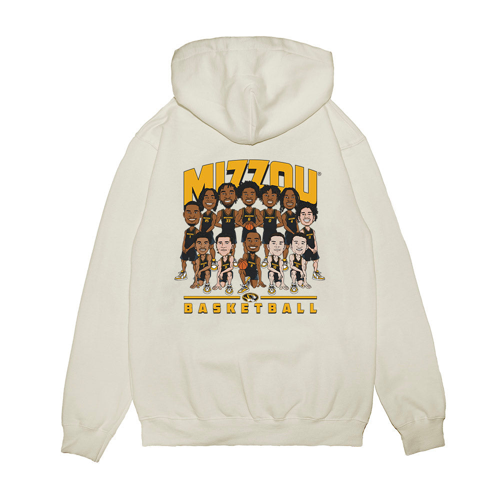 Missouri - NCAA Men's Basketball : - Team Caricature Premium Hooded Sweatshirt-1