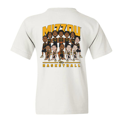 Missouri - NCAA Men's Basketball : - Team Caricature Youth T-Shirt-1