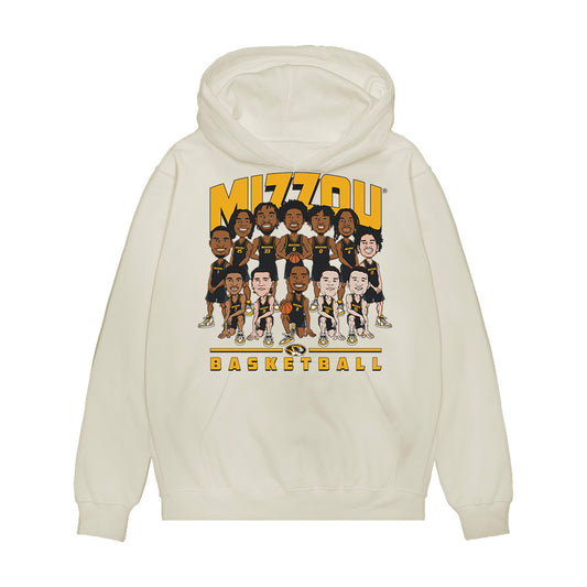 Missouri - NCAA Men's Basketball : - Team Caricature Premium Hooded Sweatshirt-0