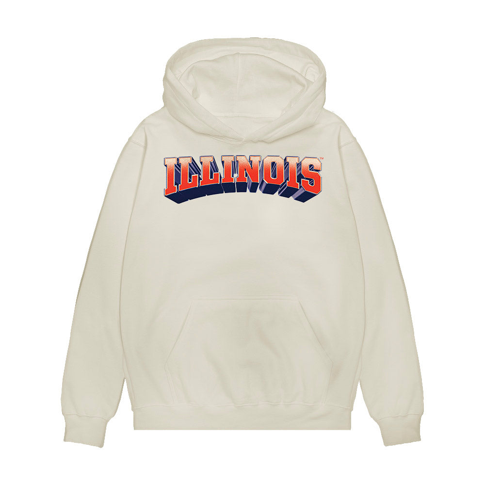 Illinois - NCAA Men's Basketball : - Collage Premium Hooded Sweatshirt-0