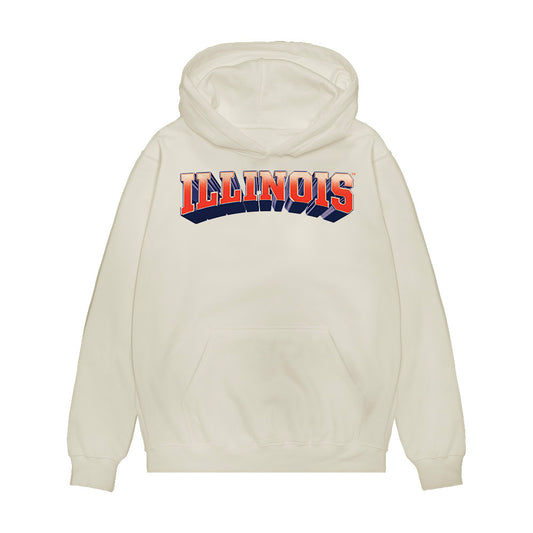 Illinois - NCAA Men's Basketball : - Collage Premium Hooded Sweatshirt-0