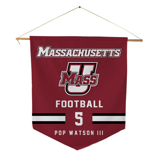 UMass - NCAA Football : William "Pop" Watson III - Pennant - 18" x 21"-0