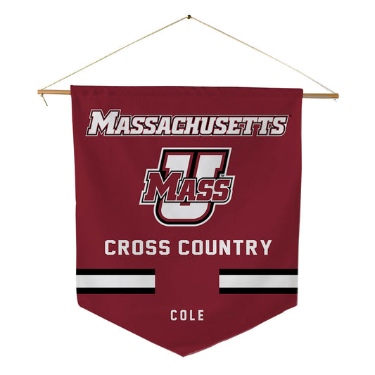 UMass - NCAA Men's Cross Country : Riley Cole - Pennant - 18" x 21"-0