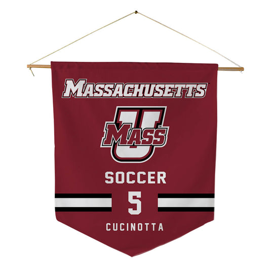 UMass - NCAA Men's Soccer : Antonio Cucinotta - Pennant - 18" x 21"-0