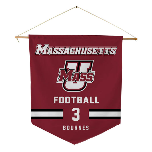 UMass - NCAA Football : Kendall Bournes - Pennant - 18" x 21"-0