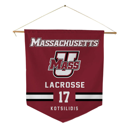UMass - NCAA Men's Lacrosse : Max Kotsilidis - Pennant - 18" x 21"-0