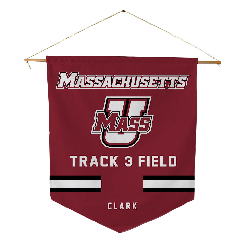 UMass - NCAA Men's Track & Field : Malcolm Clark - Pennant - 18" x 21"-0