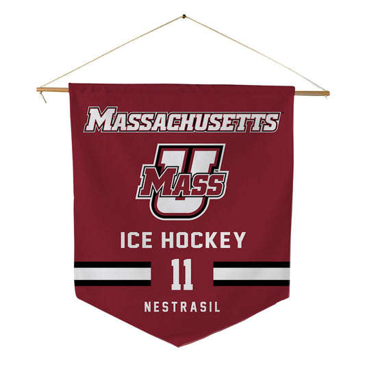 UMass - NCAA Men's Ice Hockey : Vaclav Nestrasil - Pennant - 18" x 21"-0
