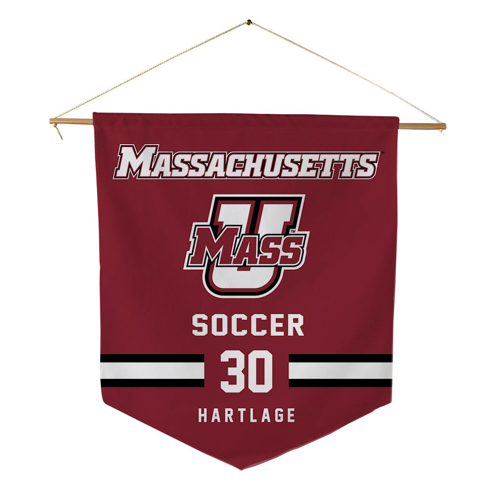 UMass - NCAA Men's Soccer : Crew Hartlage - Pennant - 18" x 21"-0