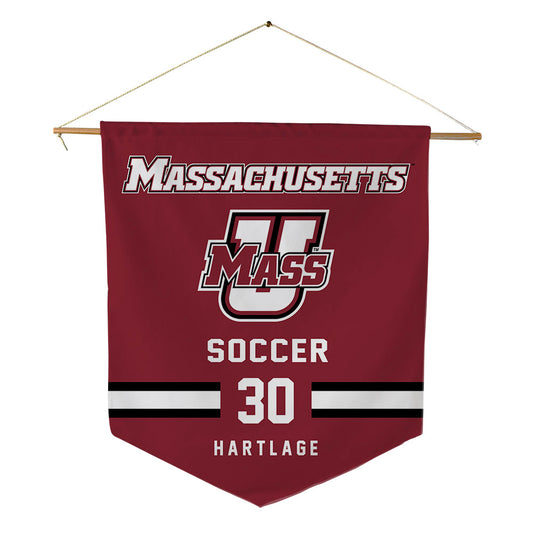 UMass - NCAA Men's Soccer : Crew Hartlage - Pennant - 18" x 21"-0