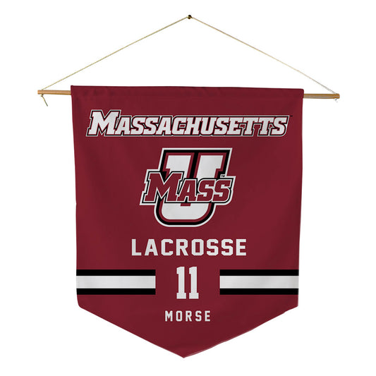 UMass - NCAA Men's Lacrosse : Will Morse - Pennant - 18" x 21"-0