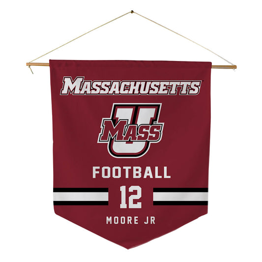 UMass - NCAA Football : David Moore Jr - Pennant - 18" x 21"-0
