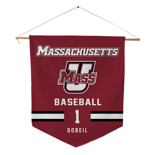 UMass - NCAA Baseball : Dean Gobeil - Pennant - 18" x 21"-0