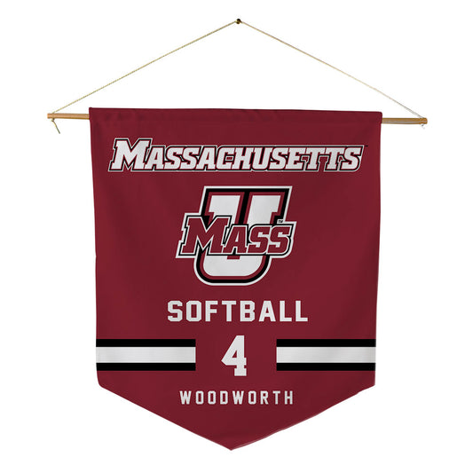 UMass - NCAA Softball : Lily Woodworth - Pennant - 18" x 21"-0