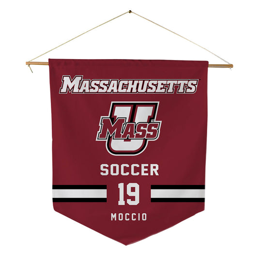 UMass - NCAA Men's Soccer : Brad Moccio - Pennant - 18" x 21"-0