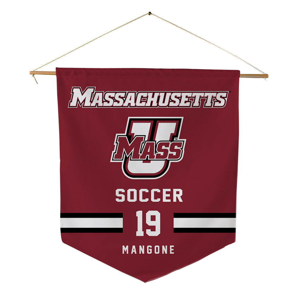 UMass - NCAA Women's Soccer : Catalina Mangone - Pennant - 18" x 21"-0