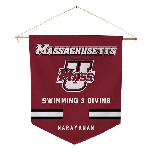 UMass - NCAA Women's Swimming & Diving : Sahana Narayanan - Pennant - 18" x 21"-0