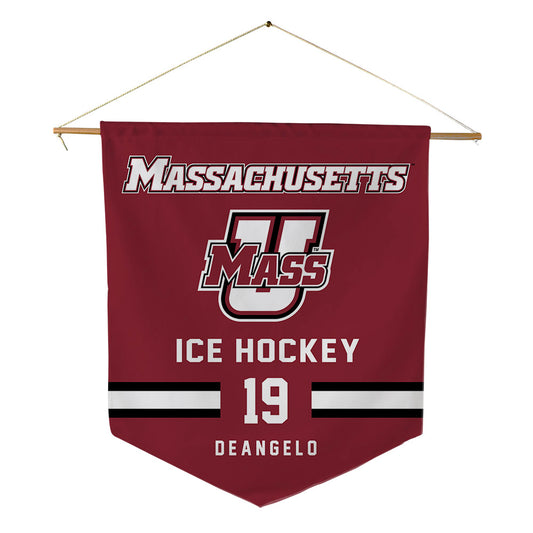 UMass - NCAA Men's Ice Hockey : Mikey DeAngelo - Pennant - 18" x 21"-0