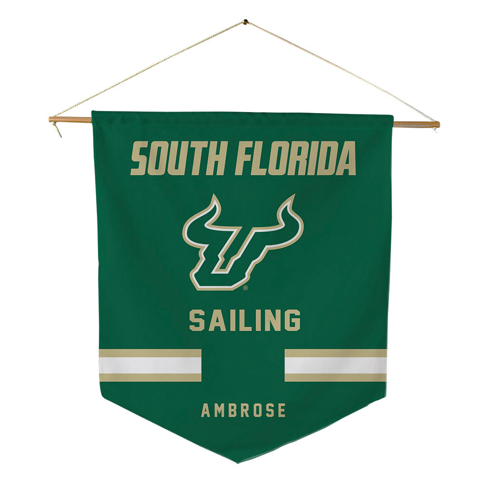 USF - NCAA Women's Sailing : Reese Ambrose - Pennant - 18" x 21"-0
