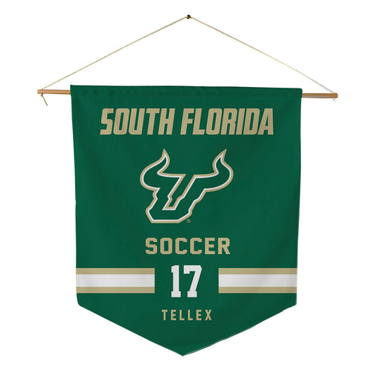 USF - NCAA Women's Soccer : Delaney Tellex - Pennant - 18" x 21"-0