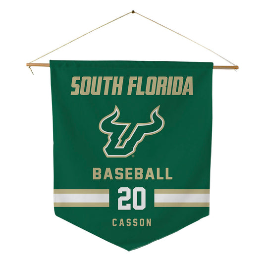 USF - NCAA Baseball : Taylor Casson - Pennant - 18" x 21"-0