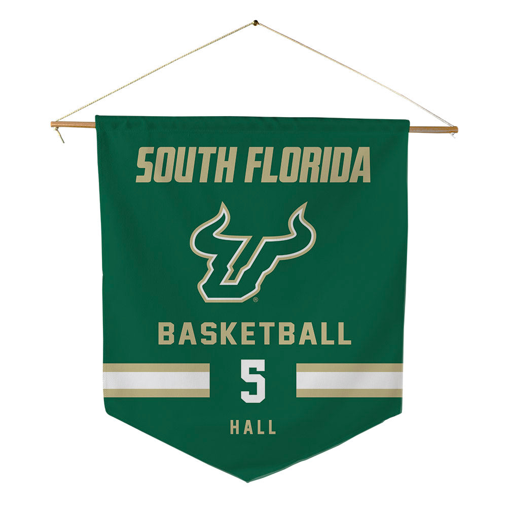 USF - NCAA Women's Basketball : Brooklyn Hall - Pennant - 18" x 21"-0