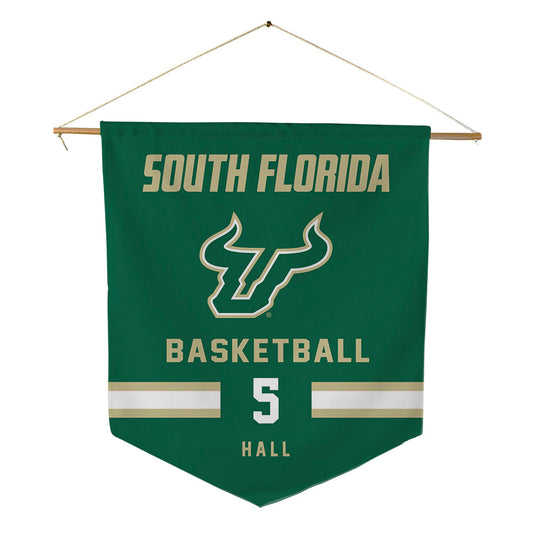 USF - NCAA Women's Basketball : Brooklyn Hall - Pennant - 18" x 21"-0