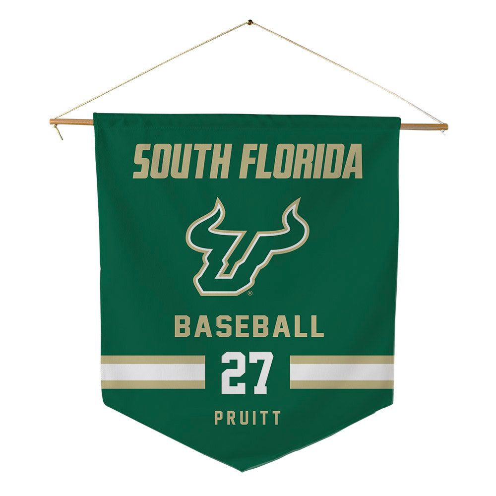 USF - NCAA Baseball : Ryan Pruitt - Pennant - 18" x 21"-0