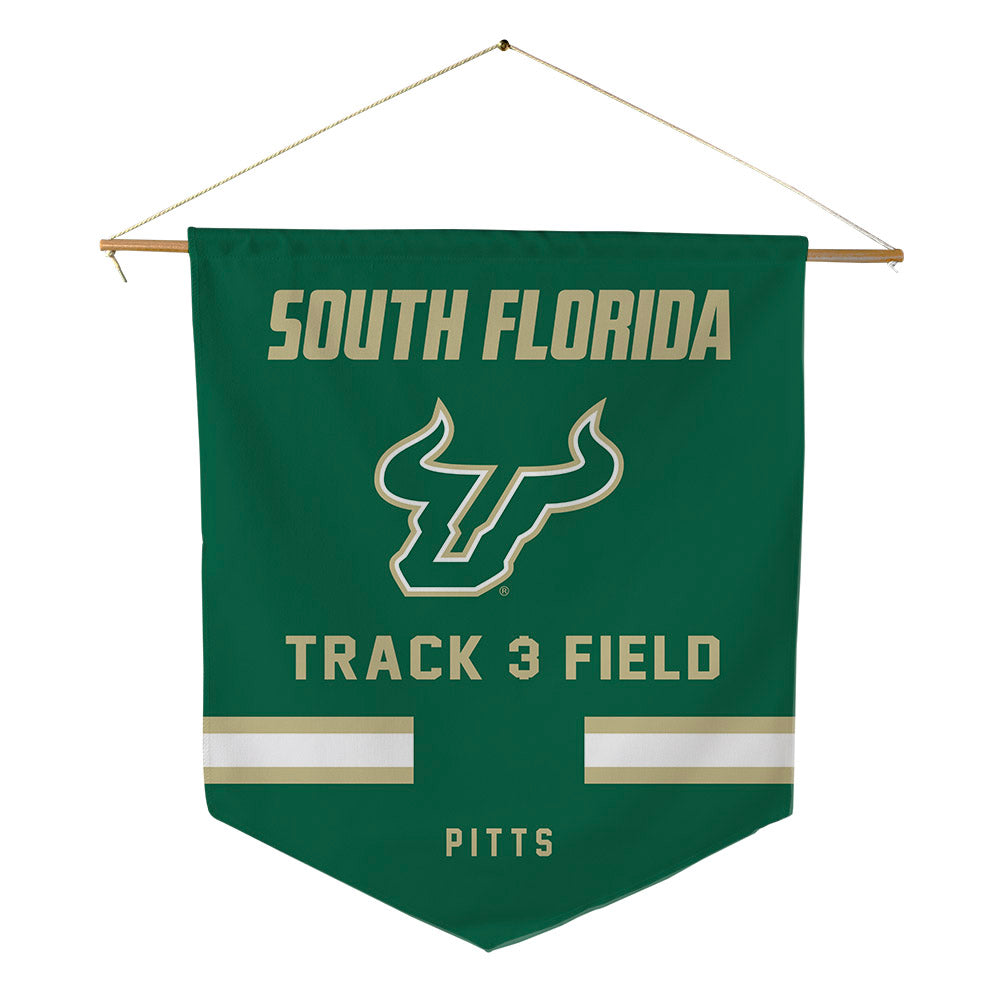USF - NCAA Men's Track & Field : Payton Pitts - Pennant - 18" x 21"-0