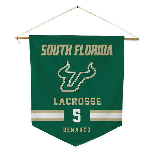 USF - NCAA Women's Lacrosse : Taylor DeMarco - Pennant - 18" x 21"-0