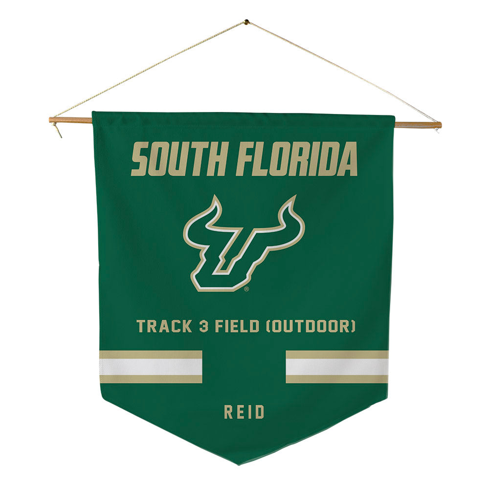 USF - NCAA Men's Track & Field : Shevioe Reid - Pennant - 18" x 21"-0