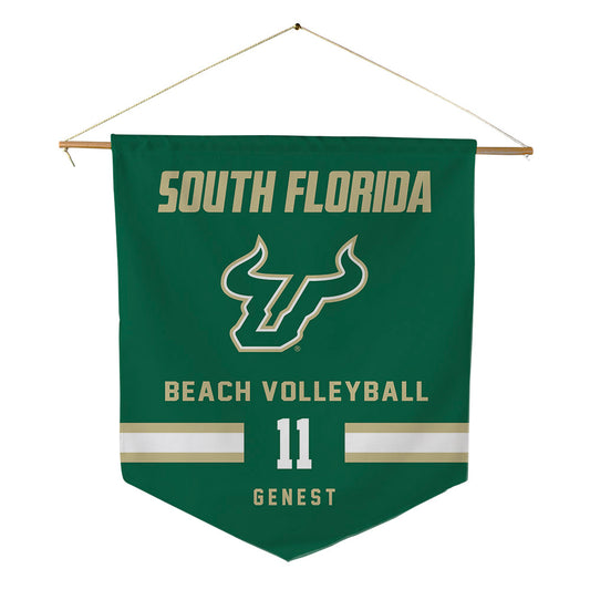 USF - NCAA Beach Volleyball : Ryann Genest - Pennant - 18" x 21"-0