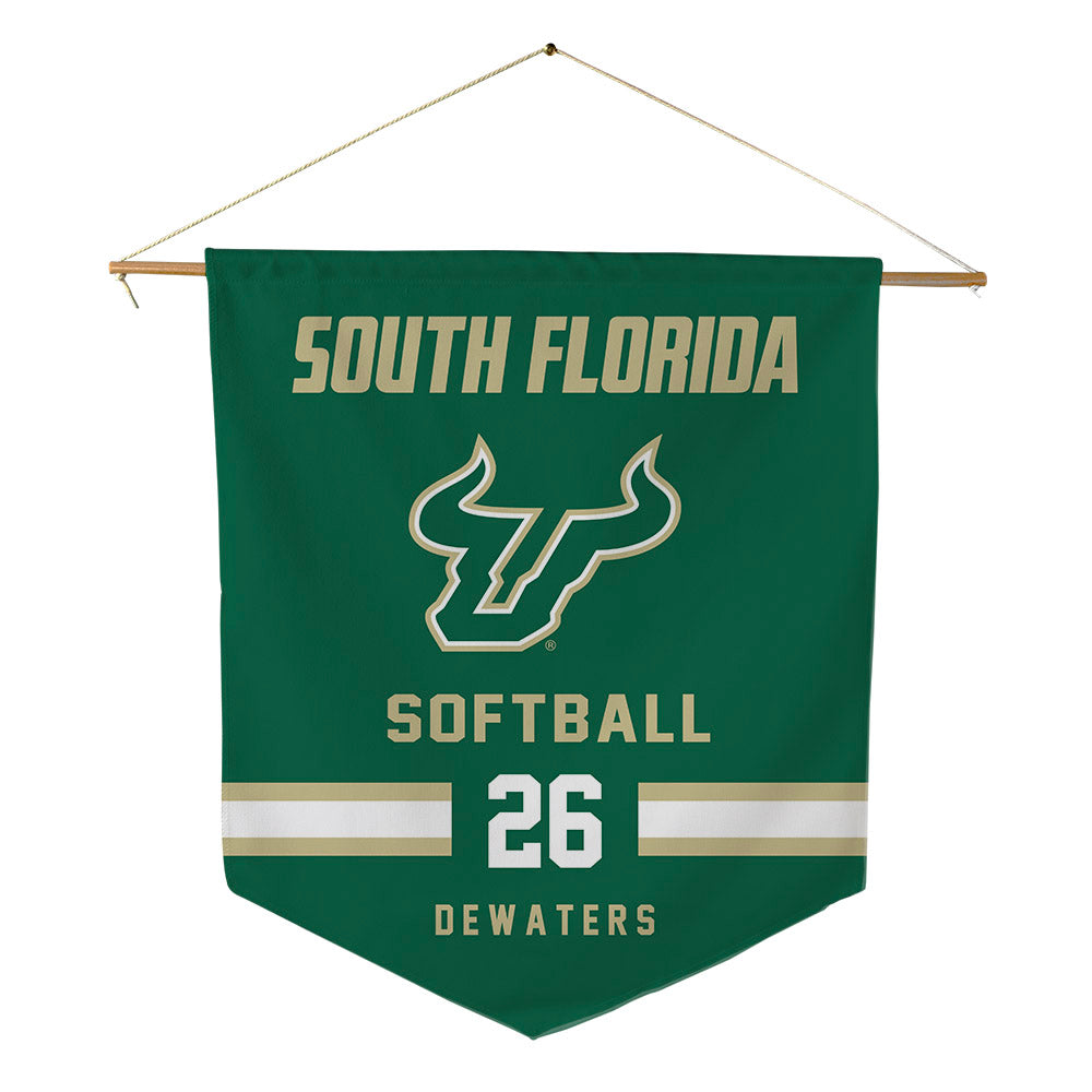 USF - NCAA Softball : Alice DeWaters - Pennant - 18" x 21"-0