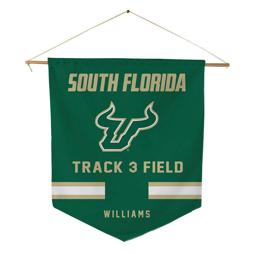 USF - NCAA Men's Track & Field : Elisha Williams - Pennant - 18" x 21"-0